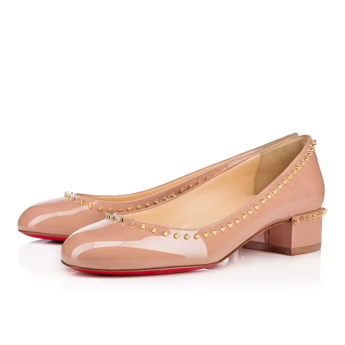 Luxury Designer Mirror Leather Sandals With Spikes Red Bottom Loafers For Women Single Casual Low-heeled Rivet Shoes EU 35-43
Luxury Designer Mirror Leather Sandals With Spikes Red Bottom Loafers For Women Single Casual Low-heeled Rivet Shoes EU 35-43