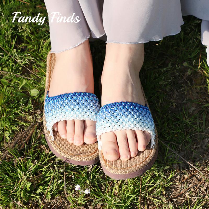 Slippers Women Sandals Summer Flat Hand-Woven High Quality Wedding Outside Travel Lady Handmade Beach Casual DIY Slides, Black
Slippers Women Sandals Summer Flat Hand-Woven High Quality Wedding Outside Travel Lady Handmade Beach Casual DIY Slides, Black