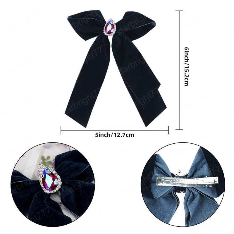 Girls Hair Accessories Hairclips Bb Clip Kids Barrettes Clips Childrens Children's Bow Hairpin Bowknot Diamond Fashion