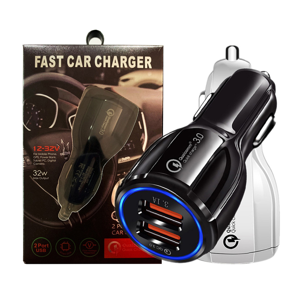 QC3.0+3.1A Car Charger QC 3.0 Quick Charge Mini Dual USB Chargers For iPhone iPad Samsung Huawei Tablet PC
QC3.0+3.1A Car Charger QC 3.0 Quick Charge Mini Dual USB Chargers For iPhone iPad Samsung Huawei Tablet PC