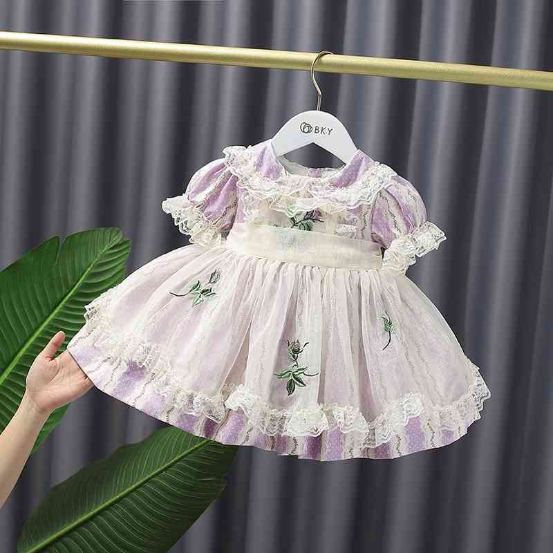 Summer Kids Spanish Lolita Princess Ball Gown Girl Vintage Embroidery Dresses Baby Girls Birthday Gift Children Turkey Dress 210615, Lavender
Summer Kids Spanish Lolita Princess Ball Gown Girl Vintage Embroidery Dresses Baby Girls Birthday Gift Children Turkey Dress 210615, Lavender