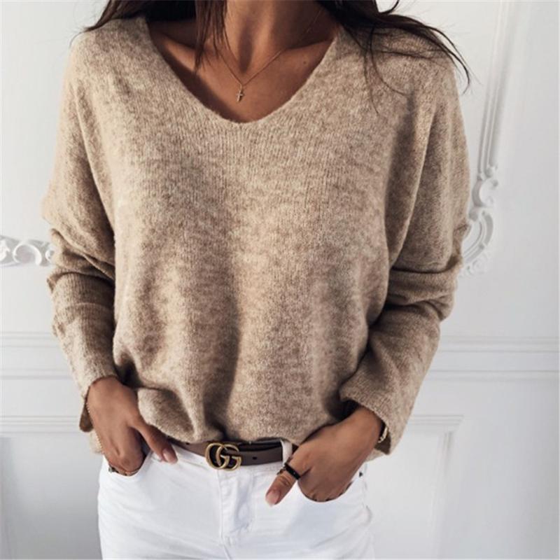 Women's Sweaters Fashion Women Casual Loose Knitted Tops Spring Autumn Long Sleeve V Neck Winter Warm Clothes Stylish Pullover Daily Wear Sw, White;black
Women's Sweaters Fashion Women Casual Loose Knitted Tops Spring Autumn Long Sleeve V Neck Winter Warm Clothes Stylish Pullover Daily Wear Sw, White;black