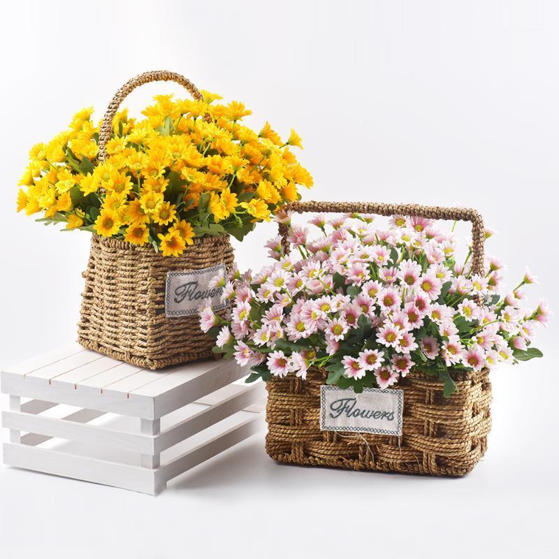 Decorative Flowers & Wreaths Home Decoration Simulation Flower Wild Chrysanthemum Bouquet Artificial Small Daisy Green Plant Silk Wedding 
Decorative Flowers & Wreaths Home Decoration Simulation Flower Wild Chrysanthemum Bouquet Artificial Small Daisy Green Plant Silk Wedding