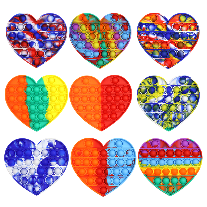 Creative Style Rainbow Heart Push Bubble Fingertip Sensory Toy Parent-child Interactive Fidget Toys
Creative Style Rainbow Heart Push Bubble Fingertip Sensory Toy Parent-child Interactive Fidget Toys