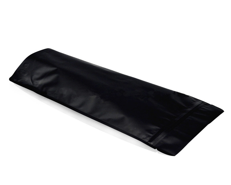 Thick Matte Black Aluminum Foil Zip Lock Bag Stand up Resealable Ground Coffee Powder Nuts Tea Snack Biscuits X-mas Gifts Packaging Pouches Support Lo