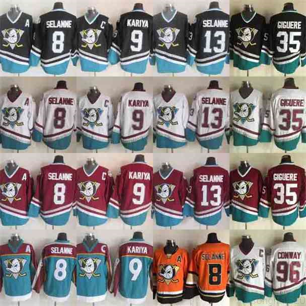 2021 2022 Anaheim Ducks Hockey Jersey 8 Teemu Selanne 9 Paul Kariya 13 Teemu Selanne 35 Sebastien Giguere Vintage RetroNhljerseys, Black
2021 2022 Anaheim Ducks Hockey Jersey 8 Teemu Selanne 9 Paul Kariya 13 Teemu Selanne 35 Sebastien Giguere Vintage RetroNhljerseys, Black