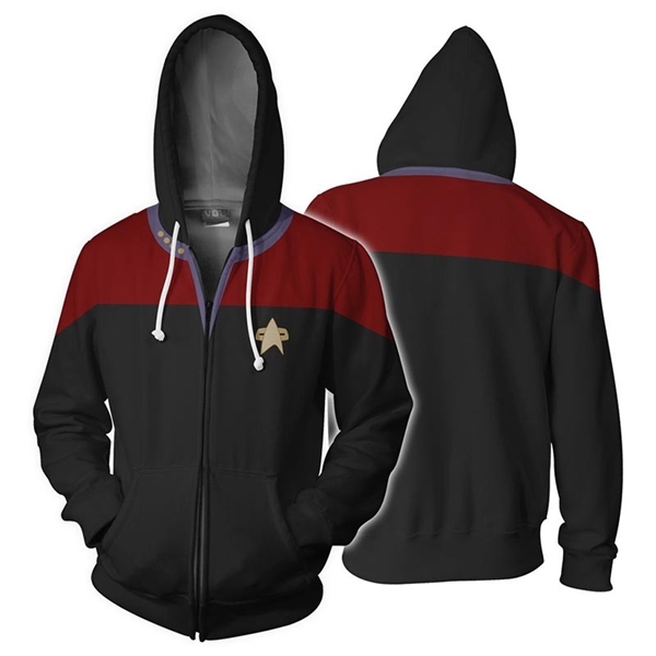 Star Voyager Trek Hoodies 3D Print Men Hoodie Hoody Man Hip Hop Casual Coat Sweatshirts with Zipper Z260303