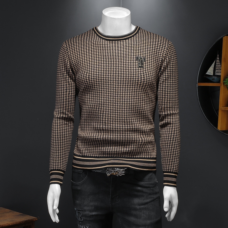 2023 autumn winter new product mens round neck trendy sweater fashion highquality check print base sweater Big fat man, 200 pounds available, Black
2023 autumn winter new product mens round neck trendy sweater fashion highquality check print base sweater Big fat man, 200 pounds available, Black