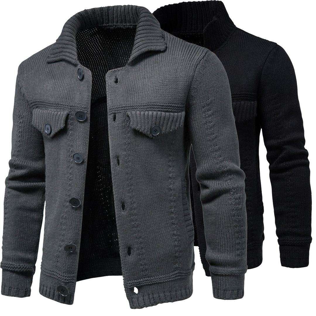Winter Warm Men Cardigan Casual Solid Color Single Breasted Lapel Sweater Men Simple Slim Mens Slim Cardigan for Man, Black
Winter Warm Men Cardigan Casual Solid Color Single Breasted Lapel Sweater Men Simple Slim Mens Slim Cardigan for Man, Black