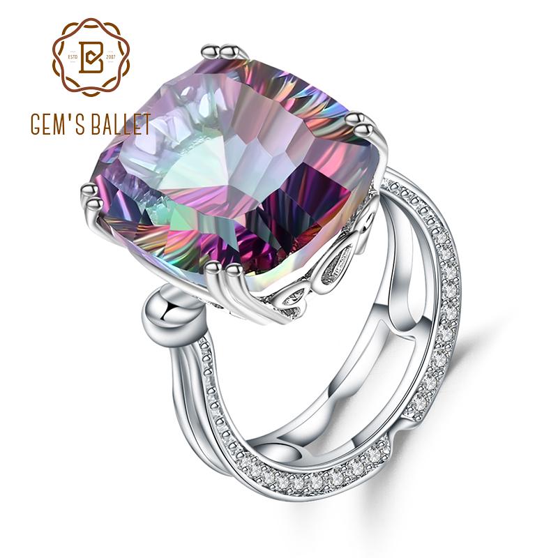 Cluster Rings Gem's Ballet 18.42Ct Natural Rainbow Mystic Quartz 925 Sterling Silver Gemstone Cocktail For Woman Vintage Fine Jewelry
Cluster Rings Gem's Ballet 18.42Ct Natural Rainbow Mystic Quartz 925 Sterling Silver Gemstone Cocktail For Woman Vintage Fine Jewelry