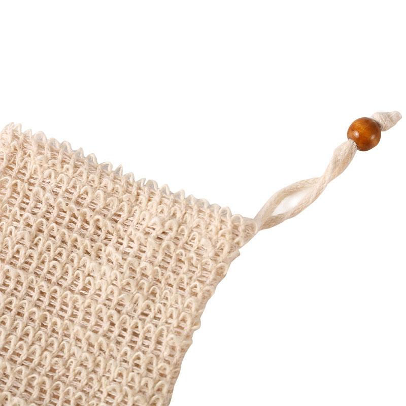 Exfoliating Bags- Natural Sisal Soap Saver Bag Pouch with Drawstring for Foaming, Drying Soaps, Exfoliation, Massage Shower Bath