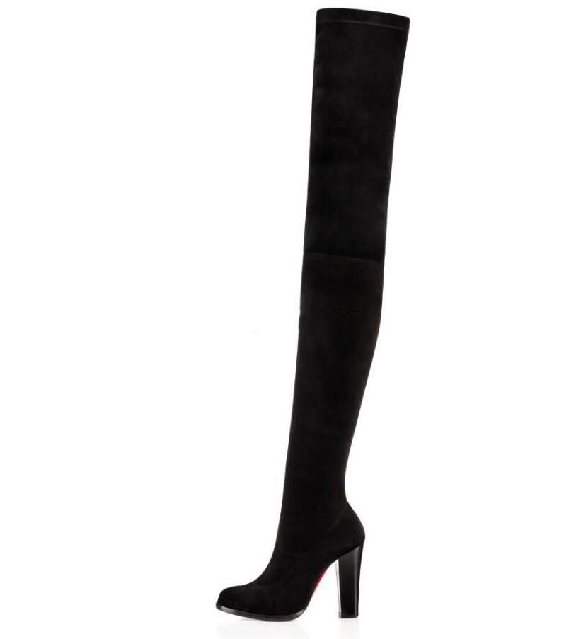 Fall Winter Verusch Side Zip Tall Boots Brands Women's Red Bottom Boot Lady High Heels Thigh-High Booties Top Luxury Party Wedding Dress, Black
Fall Winter Verusch Side Zip Tall Boots Brands Women's Red Bottom Boot Lady High Heels Thigh-High Booties Top Luxury Party Wedding Dress, Black