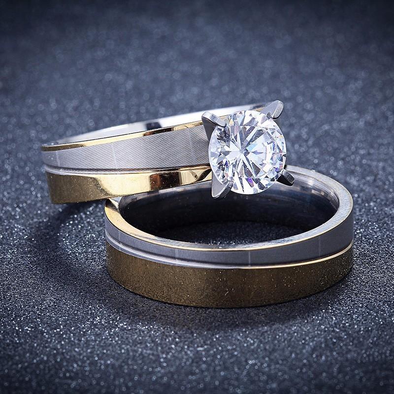 Wedding Rings R&X Romantic Bbridal Sets Ring Anniversary For WomenLovers'8826 Fashion Stainless Steel Bijoux Couple, Slivery;golden
Wedding Rings R&X Romantic Bbridal Sets Ring Anniversary For WomenLovers'8826 Fashion Stainless Steel Bijoux Couple, Slivery;golden