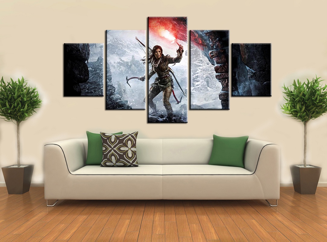 5pcs/set Unframed Rise of the Tomb Raider Laura Cave Weapons Painting Poster Print On Canvas Wall Art For Living Room Decor
5pcs/set Unframed Rise of the Tomb Raider Laura Cave Weapons Painting Poster Print On Canvas Wall Art For Living Room Decor