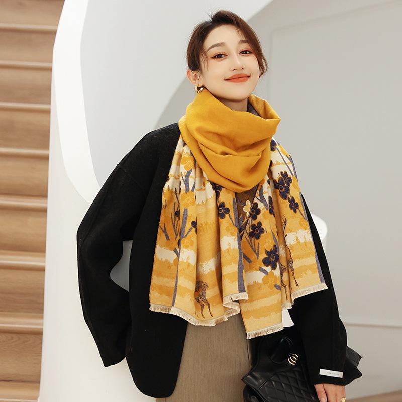 Scarves Flower Print Hijab Cashmere Scarf Women Warm Neckerchief Lady Long Shawls And Wraps Blanket Echarpe Pashmina Winter 2021 Bufanda
Scarves Flower Print Hijab Cashmere Scarf Women Warm Neckerchief Lady Long Shawls And Wraps Blanket Echarpe Pashmina Winter 2021 Bufanda