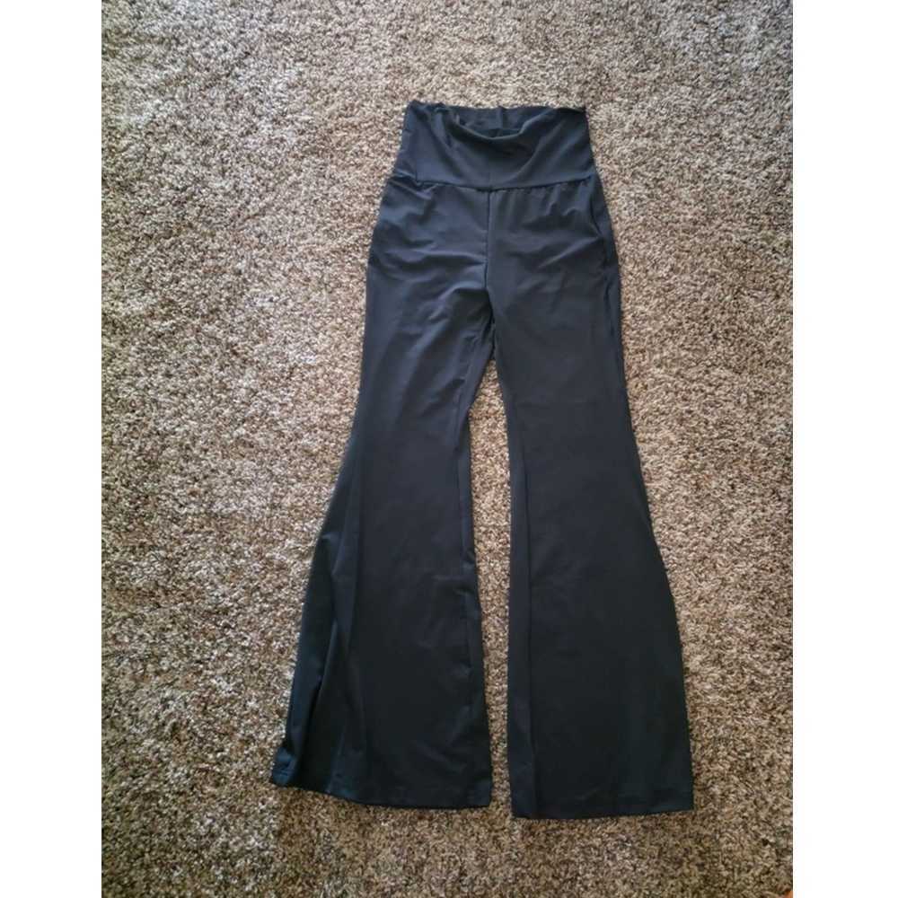 Spring Summer Women Fashion Woman Pants Hippie High Waist Bell Bottoms Ladies Stretch Flare Trousers Solid Pink 211115