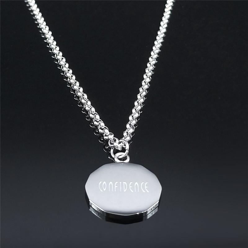 Pendant Necklaces Stainless Steel Aries Astrology Necklace Women/Men Silver Color Round Punk Jewelry Ciondoli Acciaio Inox NXS02