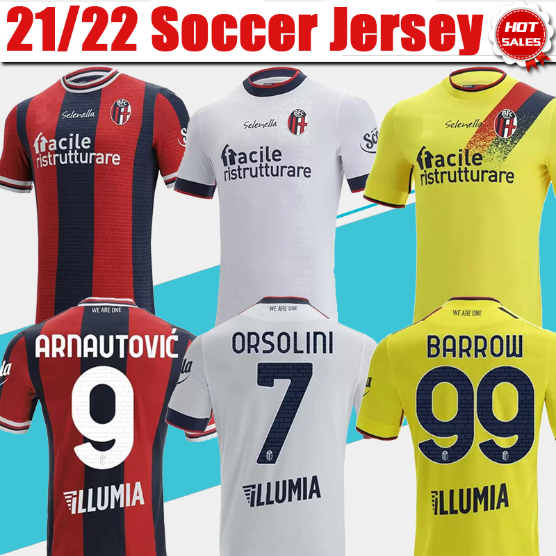 Bologna Football Jerseys ARNAUTOVIC BARROW ORSOLINI Home Red 21/22 Adult Fans Version Soccer Shirt 2021/2022
Bologna Football Jerseys ARNAUTOVIC BARROW ORSOLINI Home Red 21/22 Adult Fans Version Soccer Shirt 2021/2022