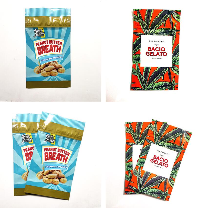 Peanut Butter Breath and Sherbinskis Bacio Mylar Gelato Peanut Butter Breath Smell Proof Mylar with Edibles Stand Up Pouch Packaging Bags
Peanut Butter Breath and Sherbinskis Bacio Mylar Gelato Peanut Butter Breath Smell Proof Mylar with Edibles Stand Up Pouch Packaging Bags