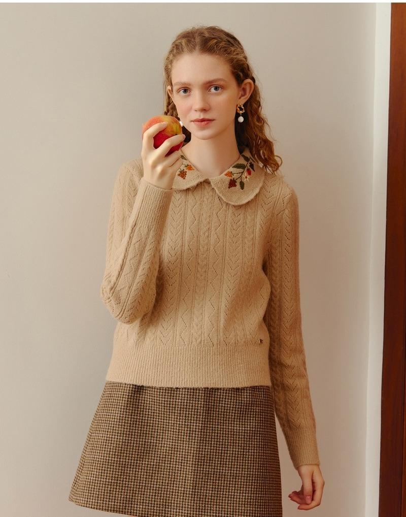 Women's Sweaters Autumn Winter Doll Collar Sweater Thin Retro Temperament For Women Donsignet, White;black
Women's Sweaters Autumn Winter Doll Collar Sweater Thin Retro Temperament For Women Donsignet, White;black