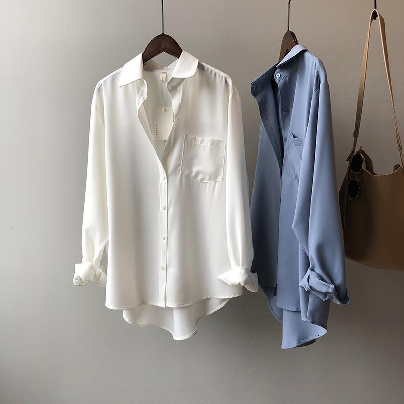 Women' Blouses & Shirts EBAIHUI Spring Women Fashion Long Sleeves Solid Chiffon Femme V Neck Street Office Lady Elegant Stock Pro, White
Women' Blouses & Shirts EBAIHUI Spring Women Fashion Long Sleeves Solid Chiffon Femme V Neck Street Office Lady Elegant Stock Pro, White