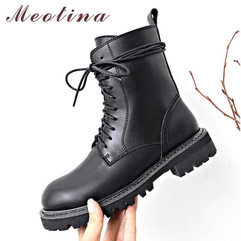 Meotina Winter Motorcycle Boots Women Natural Genuine Leather Thick Heels Ankle Boots Zipper Round Toe Shoes Lady Autumn Size 39 210608, Black synthetic lini
Meotina Winter Motorcycle Boots Women Natural Genuine Leather Thick Heels Ankle Boots Zipper Round Toe Shoes Lady Autumn Size 39 210608, Black synthetic lini