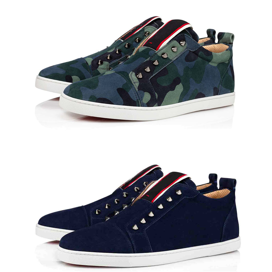 Couple's sports casual shoes flat spiked sneakers mens/womens reds soles FA.V Fique A Vontade Suede Sneaker walking trainer
Couple's sports casual shoes flat spiked sneakers mens/womens reds soles FA.V Fique A Vontade Suede Sneaker walking trainer