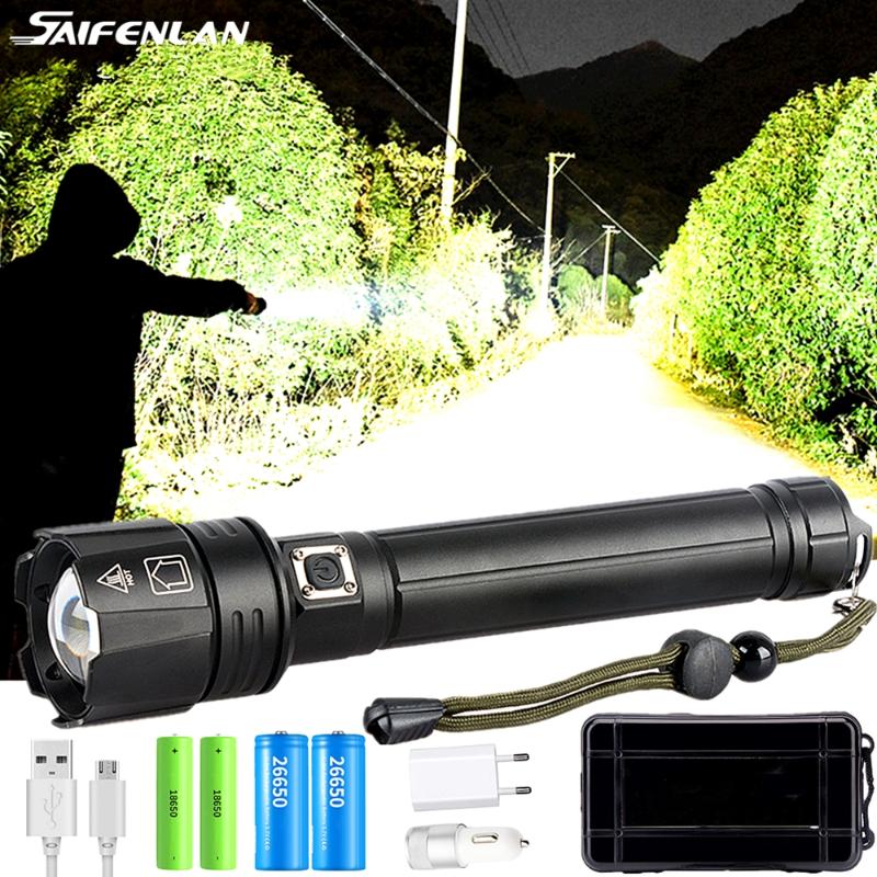 Xhp90 Xhp90.2 Xhp70.2 Powerful USB LED Torch Hand Lamp 26650 18650 Rechargeable Tactical Flashlights Torches
Xhp90 Xhp90.2 Xhp70.2 Powerful USB LED Torch Hand Lamp 26650 18650 Rechargeable Tactical Flashlights Torches