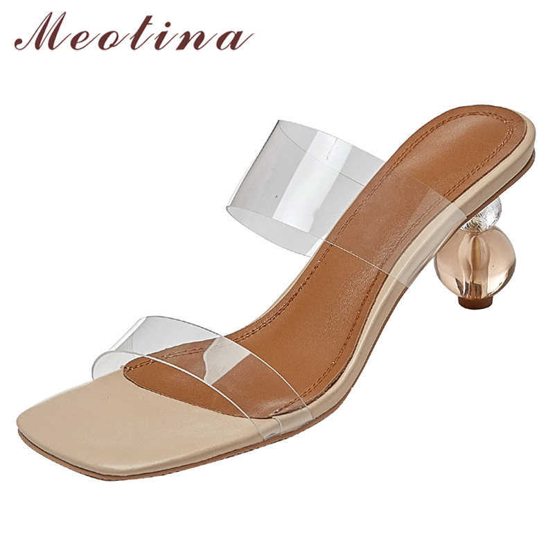 Meotina Women Slippers Shoes Transparent High Heel Sandals Square Toe Slides Strange Style Lady Footwear Summer Nude Size 34-43 210608
Meotina Women Slippers Shoes Transparent High Heel Sandals Square Toe Slides Strange Style Lady Footwear Summer Nude Size 34-43 210608