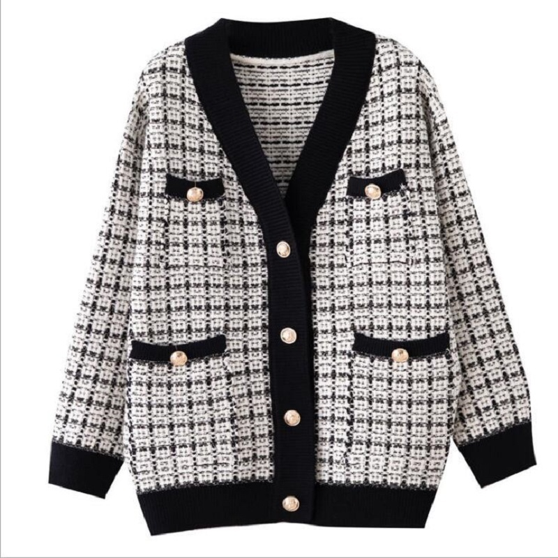 Women Sweater Jacket Winter Oversized Knitted Cardigans Loose Plaid Jumpers Korean Clothing Robe Long Elegant Female Coats 210521, Ivory
Women Sweater Jacket Winter Oversized Knitted Cardigans Loose Plaid Jumpers Korean Clothing Robe Long Elegant Female Coats 210521, Ivory