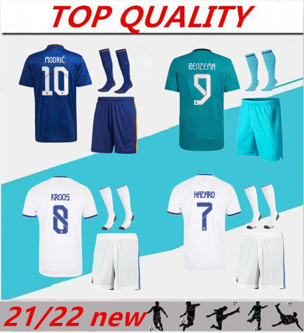 21/22 Real Madrid soccer jerseys adult sets 2021 2022 camiseta de futbol BENZEMA MODRIC ISCO HAZARD KROOS football shirts kits, 21/22 home
21/22 Real Madrid soccer jerseys adult sets 2021 2022 camiseta de futbol BENZEMA MODRIC ISCO HAZARD KROOS football shirts kits, 21/22 home