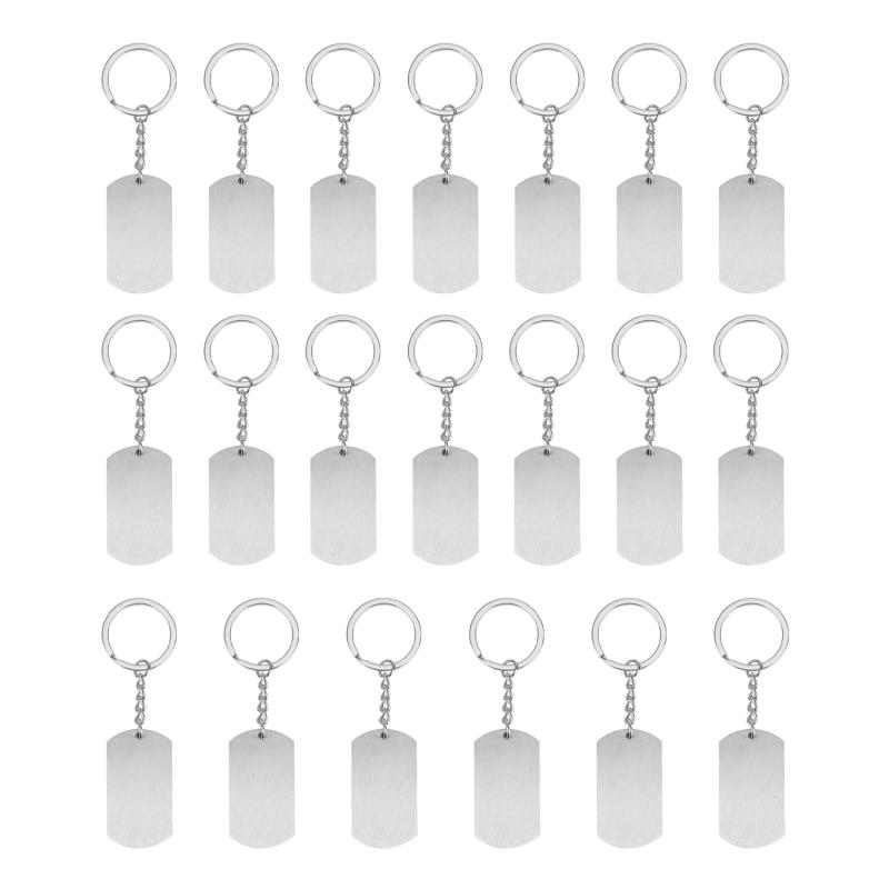 Keychains 20Pcs Sublimation Stainless Steel Keychain Thermal Transfer Blank Diy Custom Consumables Keyring Double-Sided Printing, Silver
Keychains 20Pcs Sublimation Stainless Steel Keychain Thermal Transfer Blank Diy Custom Consumables Keyring Double-Sided Printing, Silver