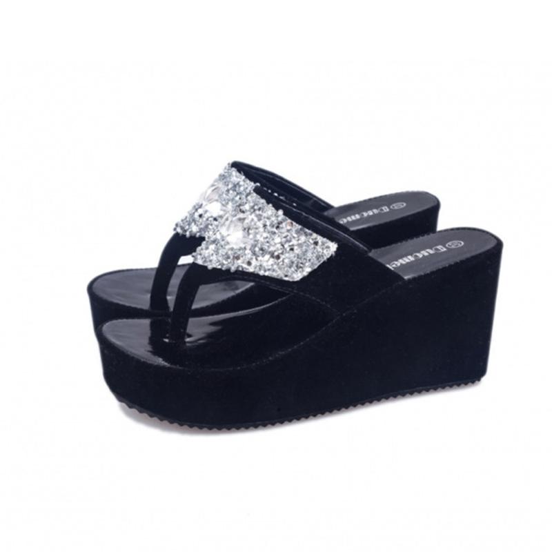 Slippers Sandals And Women's 2021 Summer Fashion Rhinestone Slope With Flip-flops Platform
Slippers Sandals And Women's 2021 Summer Fashion Rhinestone Slope With Flip-flops Platform