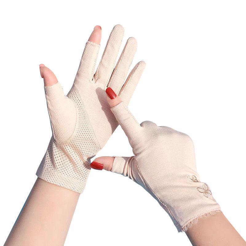 Five Fingers Gloves Summer Short Women With Sun Protection Ladies Half Finger Glove Cotton Breathable Non-Slip Touch Screen Cycling Mitten
Five Fingers Gloves Summer Short Women With Sun Protection Ladies Half Finger Glove Cotton Breathable Non-Slip Touch Screen Cycling Mitten