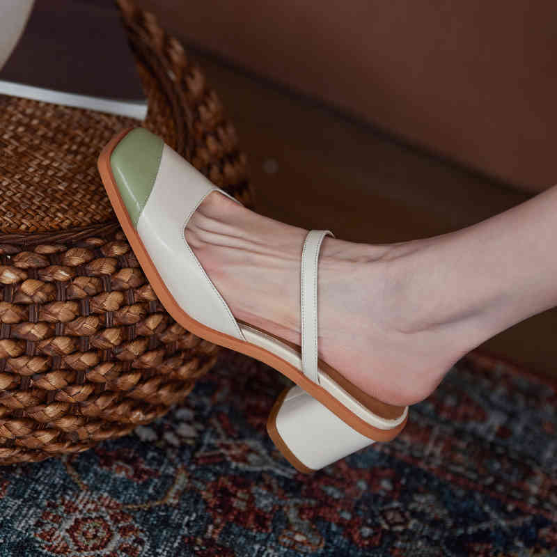 slippers summer ladies leather slippers 22-24.5cm thick upper and multicolored seam high-heeled sandals 7pa6, Black
slippers summer ladies leather slippers 22-24.5cm thick upper and multicolored seam high-heeled sandals 7pa6, Black