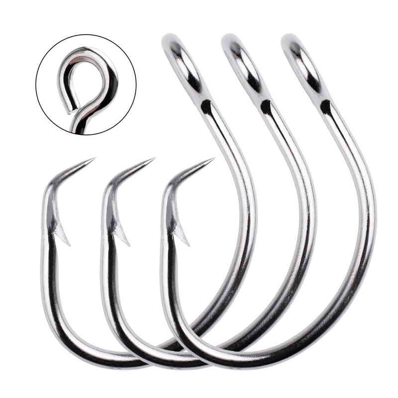 50pcs Stainless Steel Fishing Hook 11/0#-16/0# Barbed Explosion Hooks Jigbait Circle Lure Hook Sea Saltwater Fish Hook Pesca
50pcs Stainless Steel Fishing Hook 11/0#-16/0# Barbed Explosion Hooks Jigbait Circle Lure Hook Sea Saltwater Fish Hook Pesca