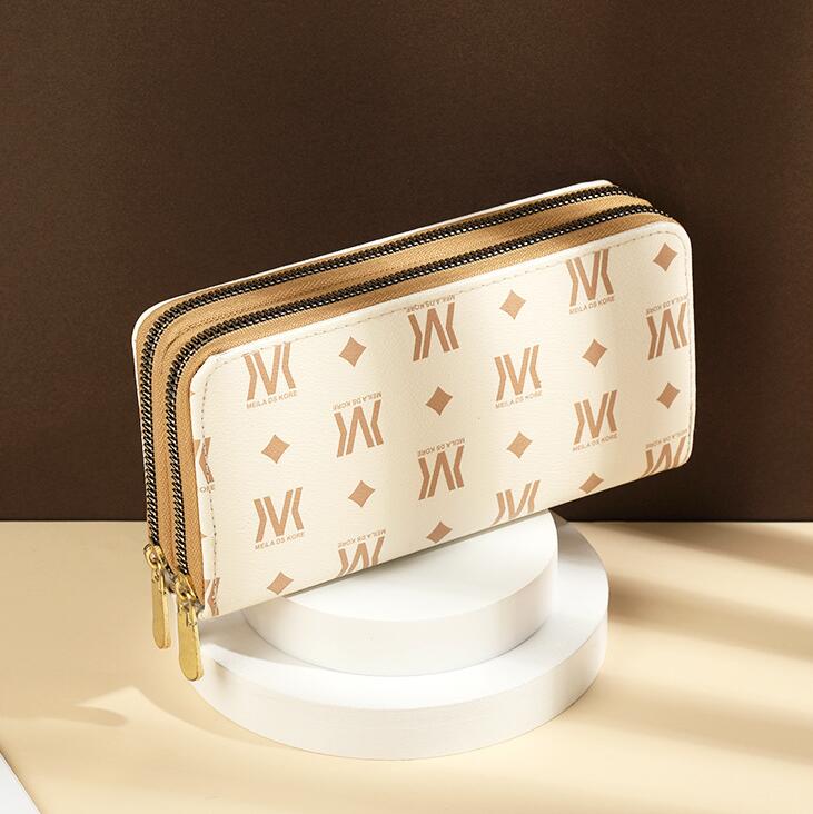 leather women wallets multi-card double zipper long wallet street trend polka dot printed clutch bags large-capacity color matching leathers mobile phone bag, Coffee2(boutique box)
leather women wallets multi-card double zipper long wallet street trend polka dot printed clutch bags large-capacity color matching leathers mobile phone bag, Coffee2(boutique box)