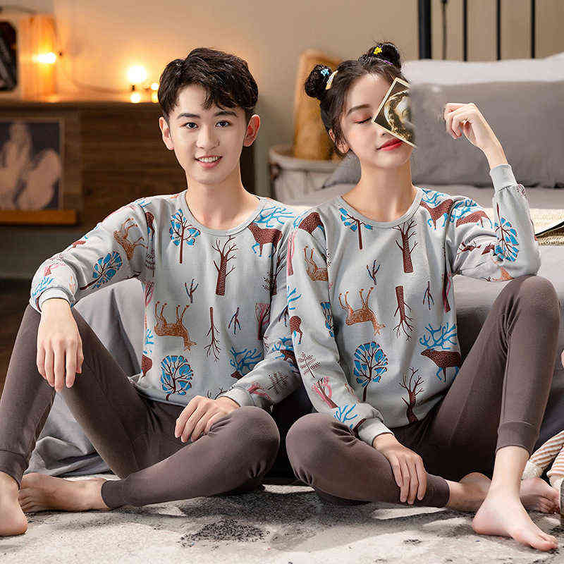 Teenage Girls Pajamas Autumn Long Sleeve Children's Clothing Boys Sleepwear Cotton Pyjamas Sets For Kids 9 10 12 14 16 Years 211105