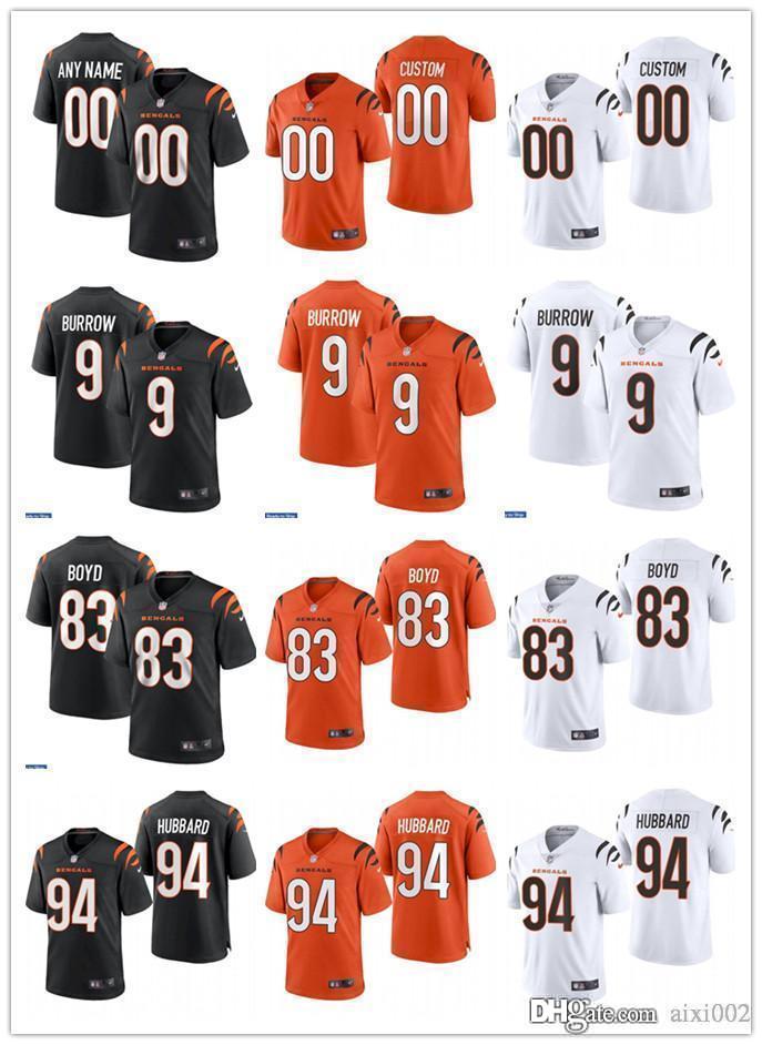 2021 NEW Mens Womens Youth Cincinnati Bengals 9 Joe Burrow 94 Sam Hubbard 83 Tyler Boyd Black orange Custom Football Jerseys, Black;red
2021 NEW Mens Womens Youth Cincinnati Bengals 9 Joe Burrow 94 Sam Hubbard 83 Tyler Boyd Black orange Custom Football Jerseys, Black;red