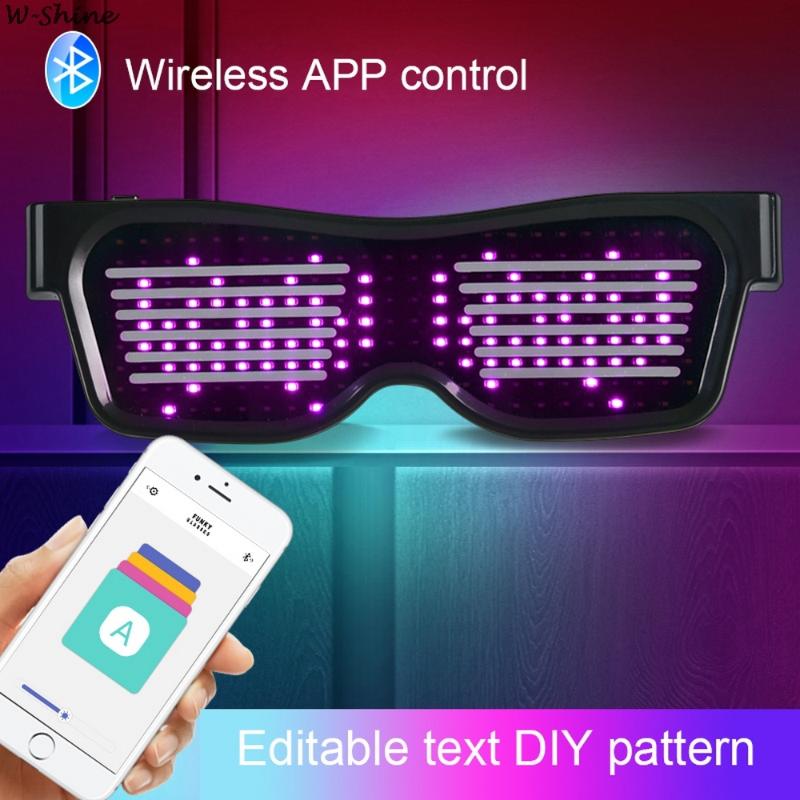 Magic Bluetooth Led Party Glasses APP Control Shield Luminous USB Charge DIY Multi-lingual Quick Flash Decoration
Magic Bluetooth Led Party Glasses APP Control Shield Luminous USB Charge DIY Multi-lingual Quick Flash Decoration