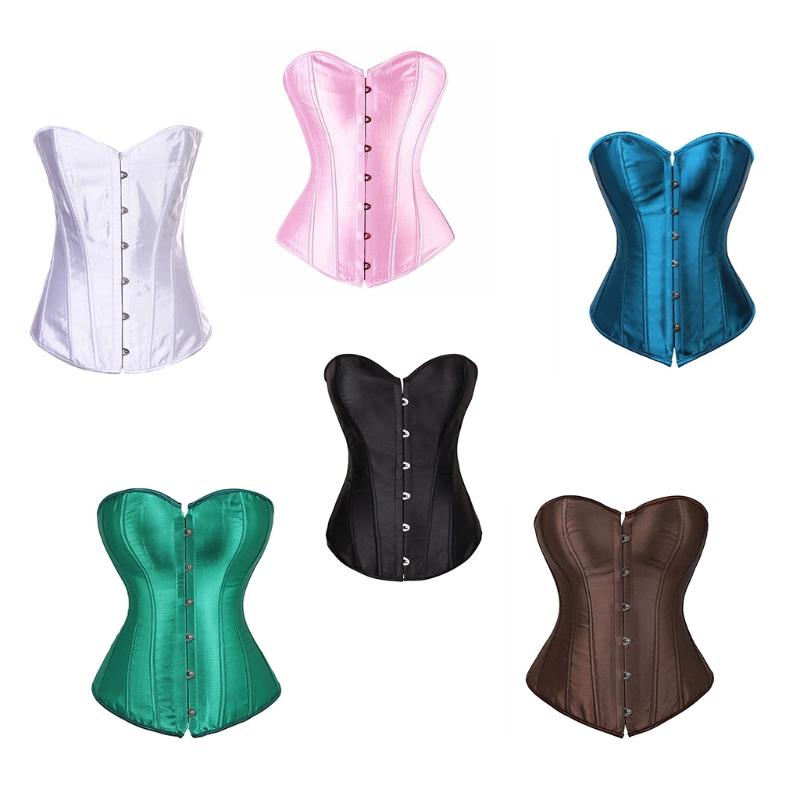 Belts Retro Corset Abdomen Support Tights Simple Style Overbust Sexy Women Bustier, White
Belts Retro Corset Abdomen Support Tights Simple Style Overbust Sexy Women Bustier, White