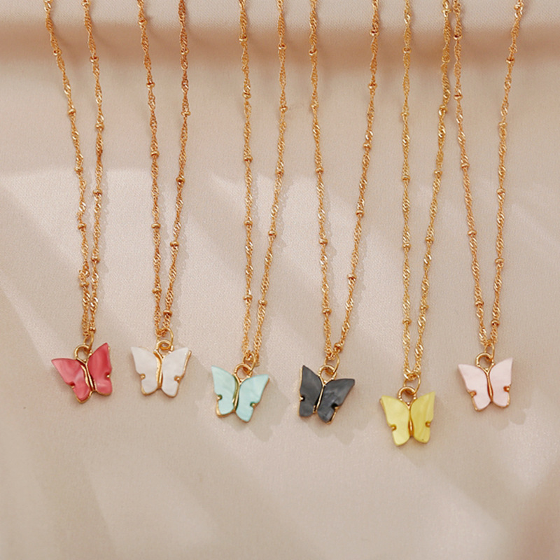 Colorful Butterfly Necklace Women Pendant Necklaces Fashion Jewelry Gift For Girls Statement Party
Colorful Butterfly Necklace Women Pendant Necklaces Fashion Jewelry Gift For Girls Statement Party