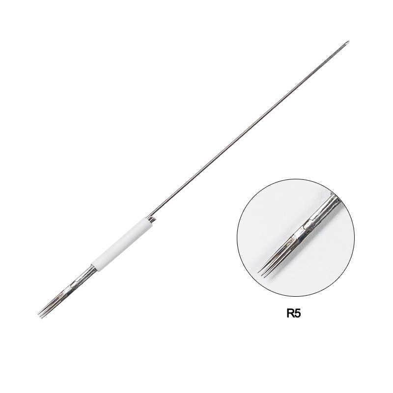 Disposable tattoo needles 1R 3RL 3RS 5RL 5RS 3F 5F 7F agujas microblading permanent makeup machine needle 0.35x50mm maquiagem 3D 210608