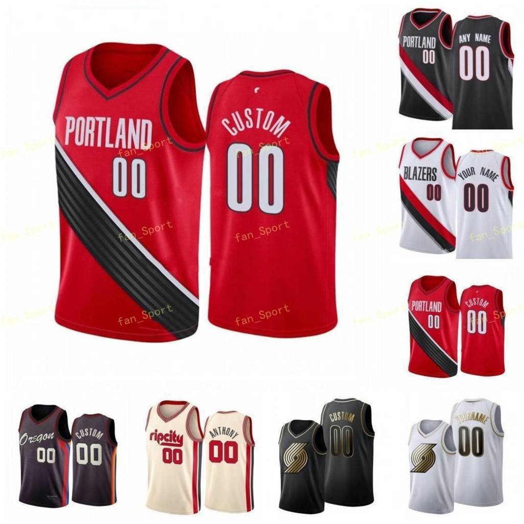 City Earned Edition Custom Printed Enes 11 Kanter Jusuf 27 Nurkic Robert 23 Covington Anfernee 1 Simons Basketball Jerseys Men Women Kids