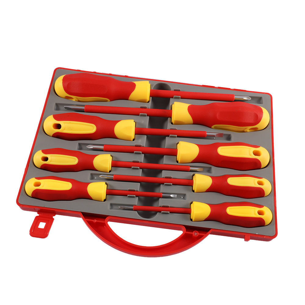 8Pcs Insulated Screwdriver Set Slotted Torx Magnetic Screwdriver Bits Double End Phillips Screw Bit Set For Electricians Tools