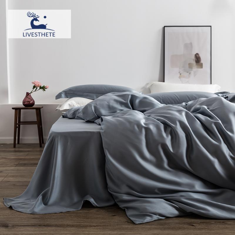 Liv-Esthete Luxury 100% Silk Gray Bedding Set Women Beauty For Skin Care Duvet Cover King Great Bed Sleep Linen Sets
Liv-Esthete Luxury 100% Silk Gray Bedding Set Women Beauty For Skin Care Duvet Cover King Great Bed Sleep Linen Sets