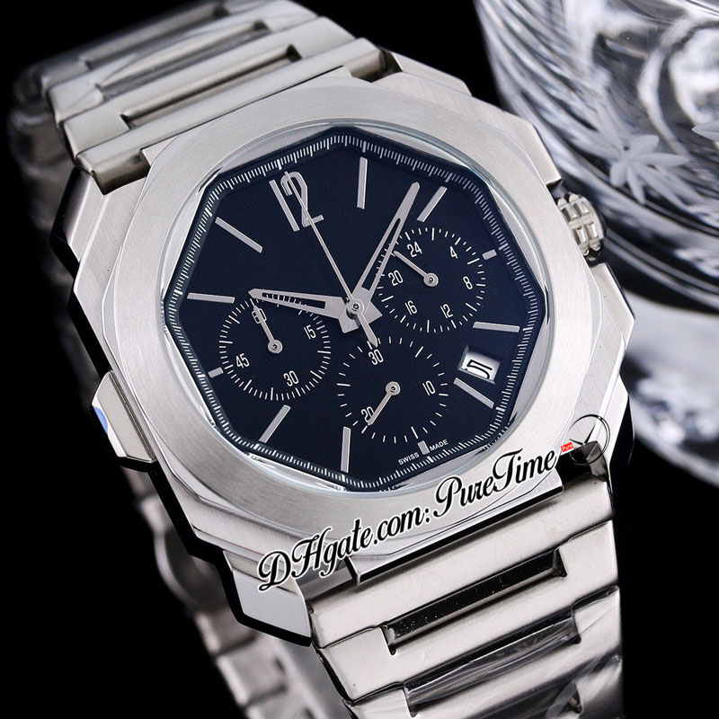 New 40mm Octo 103068 Miyota Quartz Chronograph Mens Watch Titanium Steel Case Black Dial Black Stick Markers Bracelet Stopwatch Puretime Z0809b2, Enhanced waterproof service
New 40mm Octo 103068 Miyota Quartz Chronograph Mens Watch Titanium Steel Case Black Dial Black Stick Markers Bracelet Stopwatch Puretime Z0809b2, Enhanced waterproof service