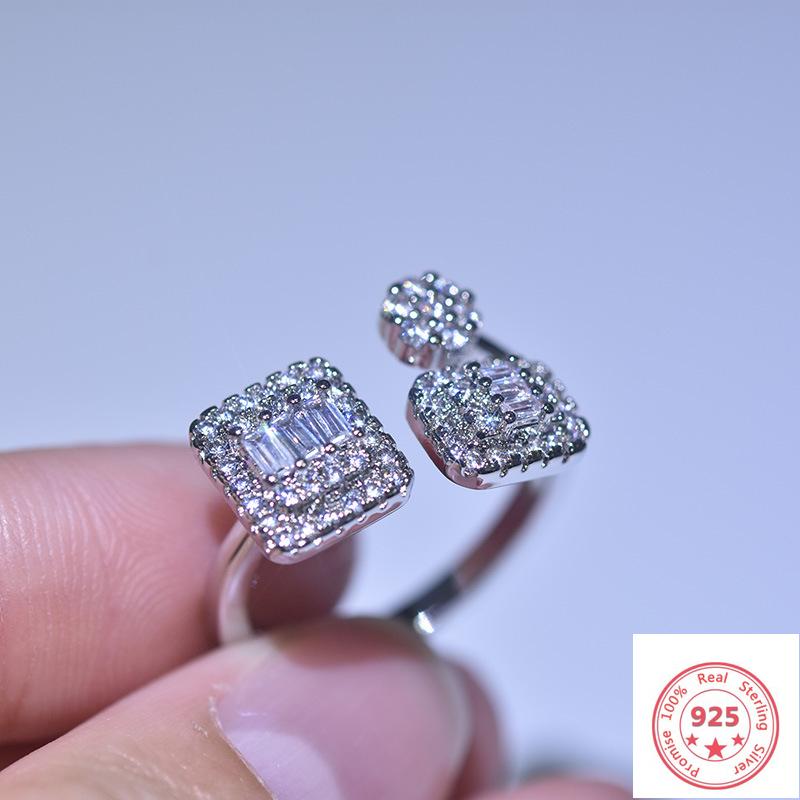 Cluster Rings Brand 925 Silver Color Jewelry Diamond Ring For Women Anillos Bizuteria Wedding White Topaz Gemstone, Golden;silver
Cluster Rings Brand 925 Silver Color Jewelry Diamond Ring For Women Anillos Bizuteria Wedding White Topaz Gemstone, Golden;silver
