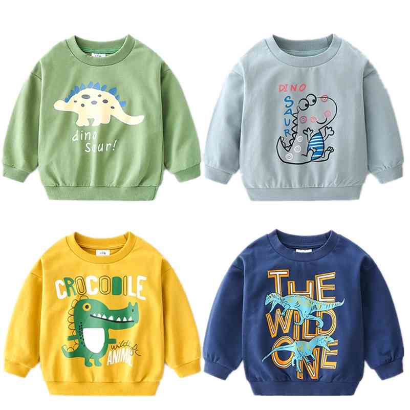 Spring Autumn Casual 2-10 Years Children Long Sleeve Animal Print Cartoon Dinosaur Pattern Kids Baby Boy Cotton Sweatshirt 210701, Multi
Spring Autumn Casual 2-10 Years Children Long Sleeve Animal Print Cartoon Dinosaur Pattern Kids Baby Boy Cotton Sweatshirt 210701, Multi