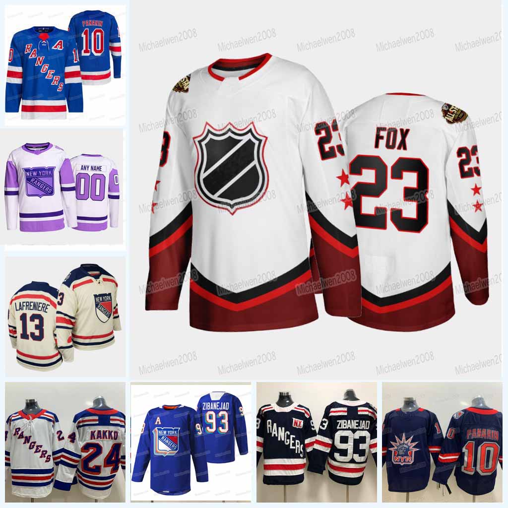 Adam Fox New York Rangers 2022 All-Star Pride Night Jersey Mika Zibanejad Ryan Reaves Ryan Lindgren Artemi Panarin Alexis Lafreniere Chris Kreider Kaapo Kakko, Men
Adam Fox New York Rangers 2022 All-Star Pride Night Jersey Mika Zibanejad Ryan Reaves Ryan Lindgren Artemi Panarin Alexis Lafreniere Chris Kreider Kaapo Kakko, Men